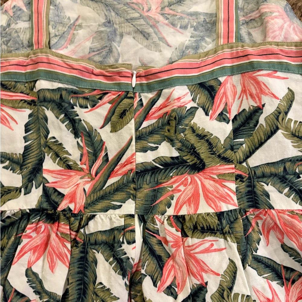 LOFT Tropical Floral Maxi Dress in Pink and Green size 14 - Picture 8 of 10